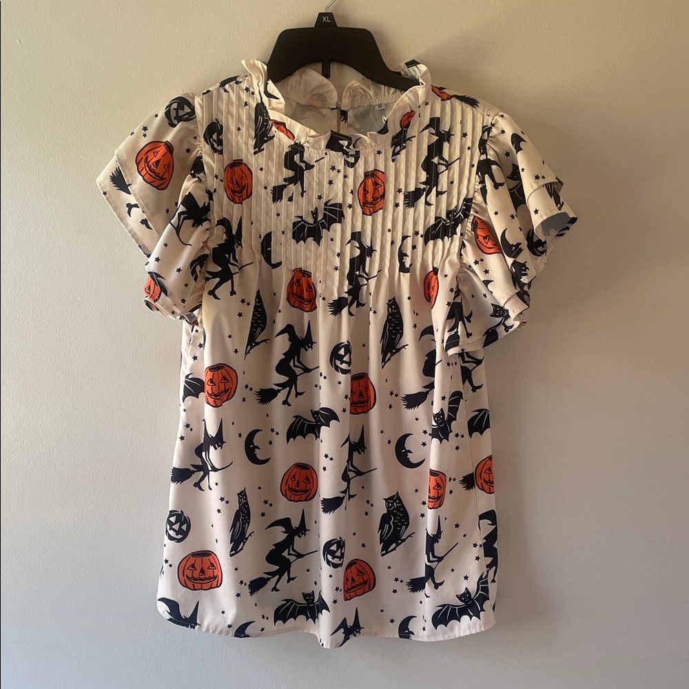 Spooky Halloween Print Blouse